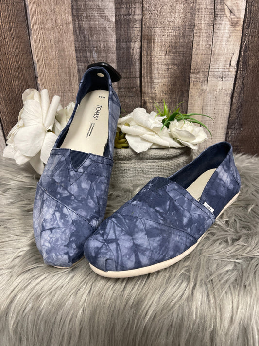 Shoes Flats By Toms In Blue, Size: 9.5