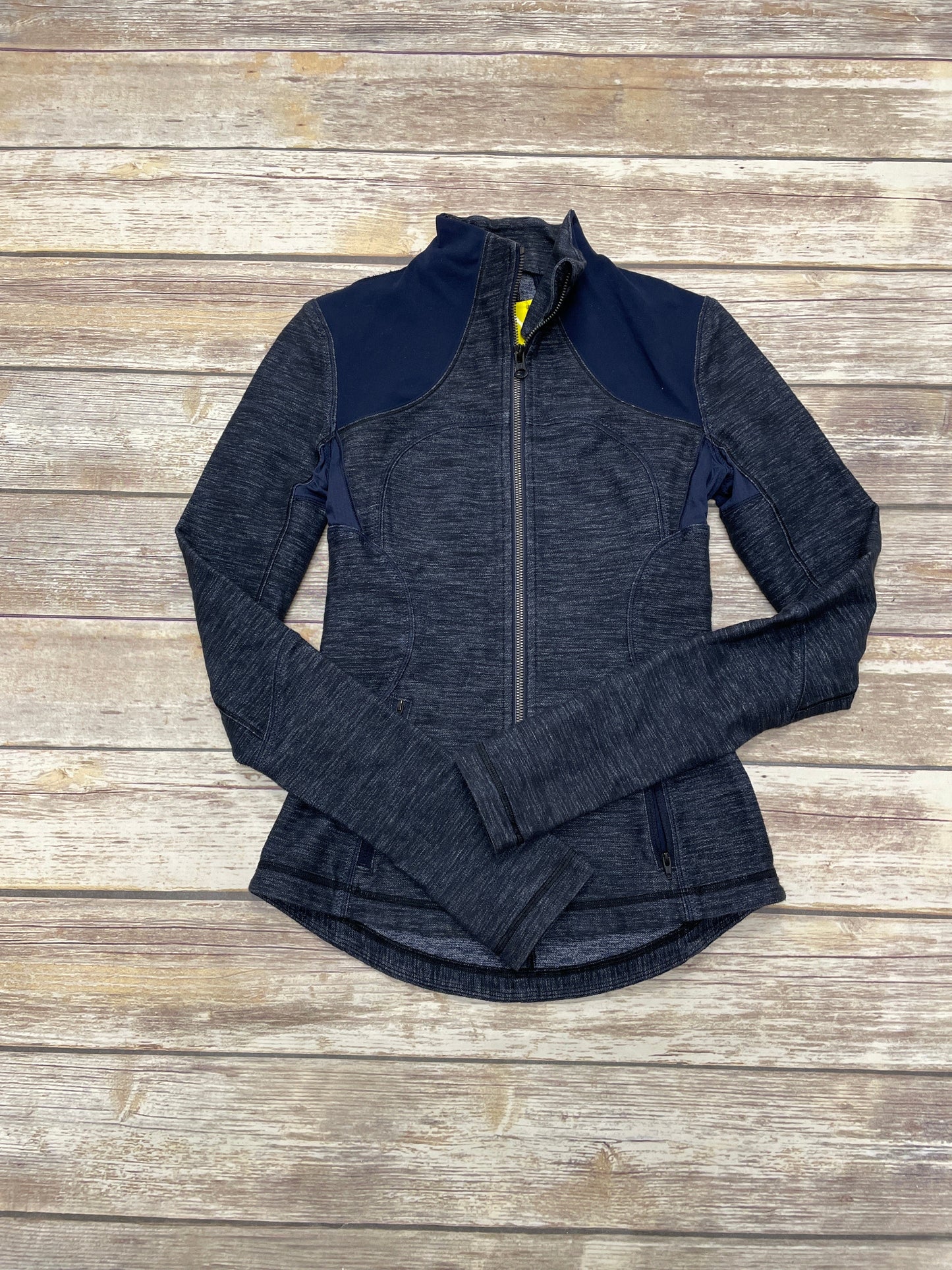 Athletic Jacket By Lululemon In Blue, Size: 4