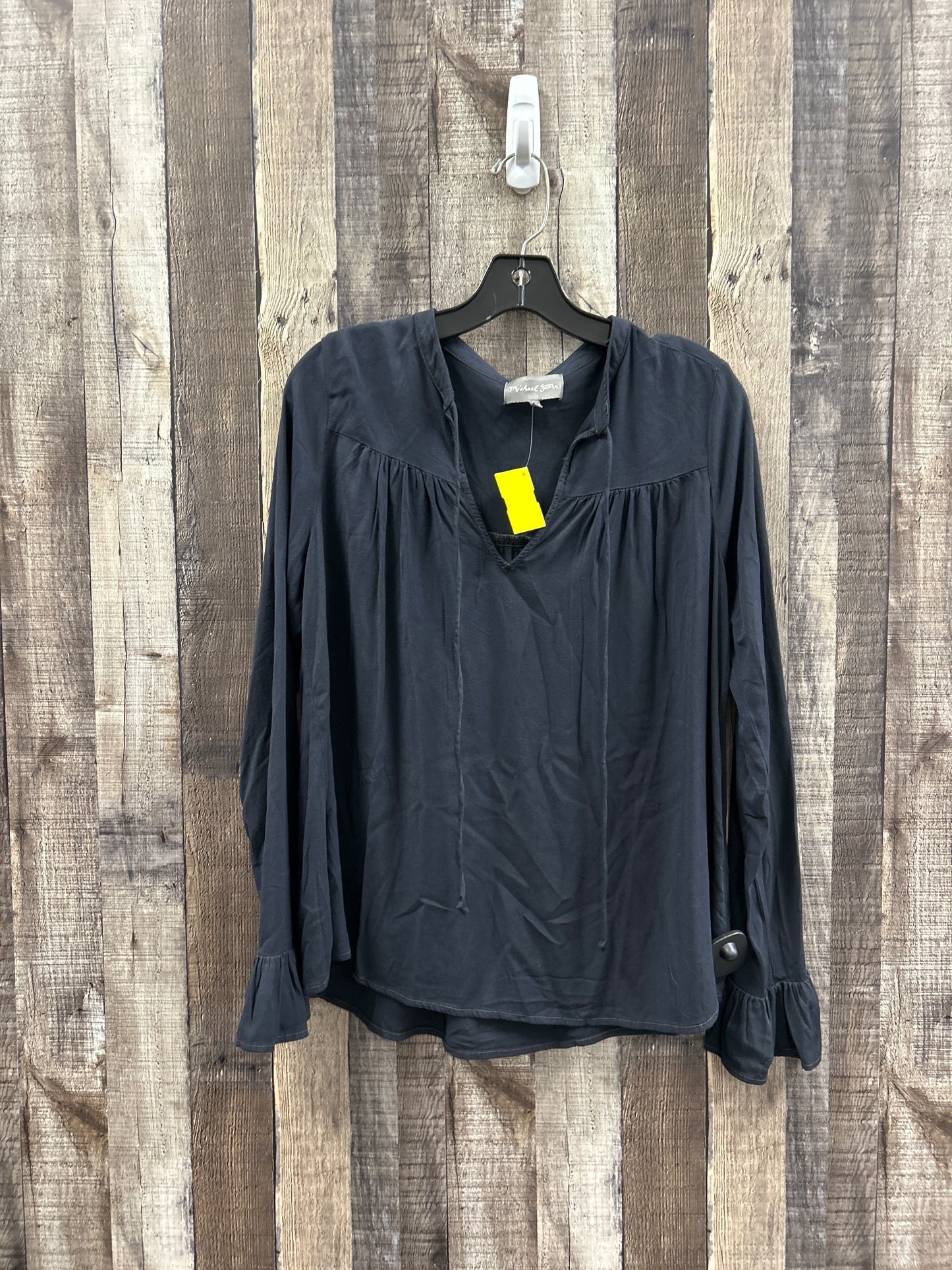 Top Long Sleeve By Michael Stars In Black, Size: S