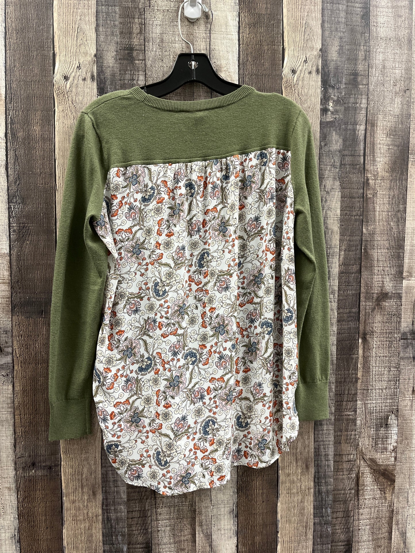 Top Long Sleeve By Loft In Green, Size: M