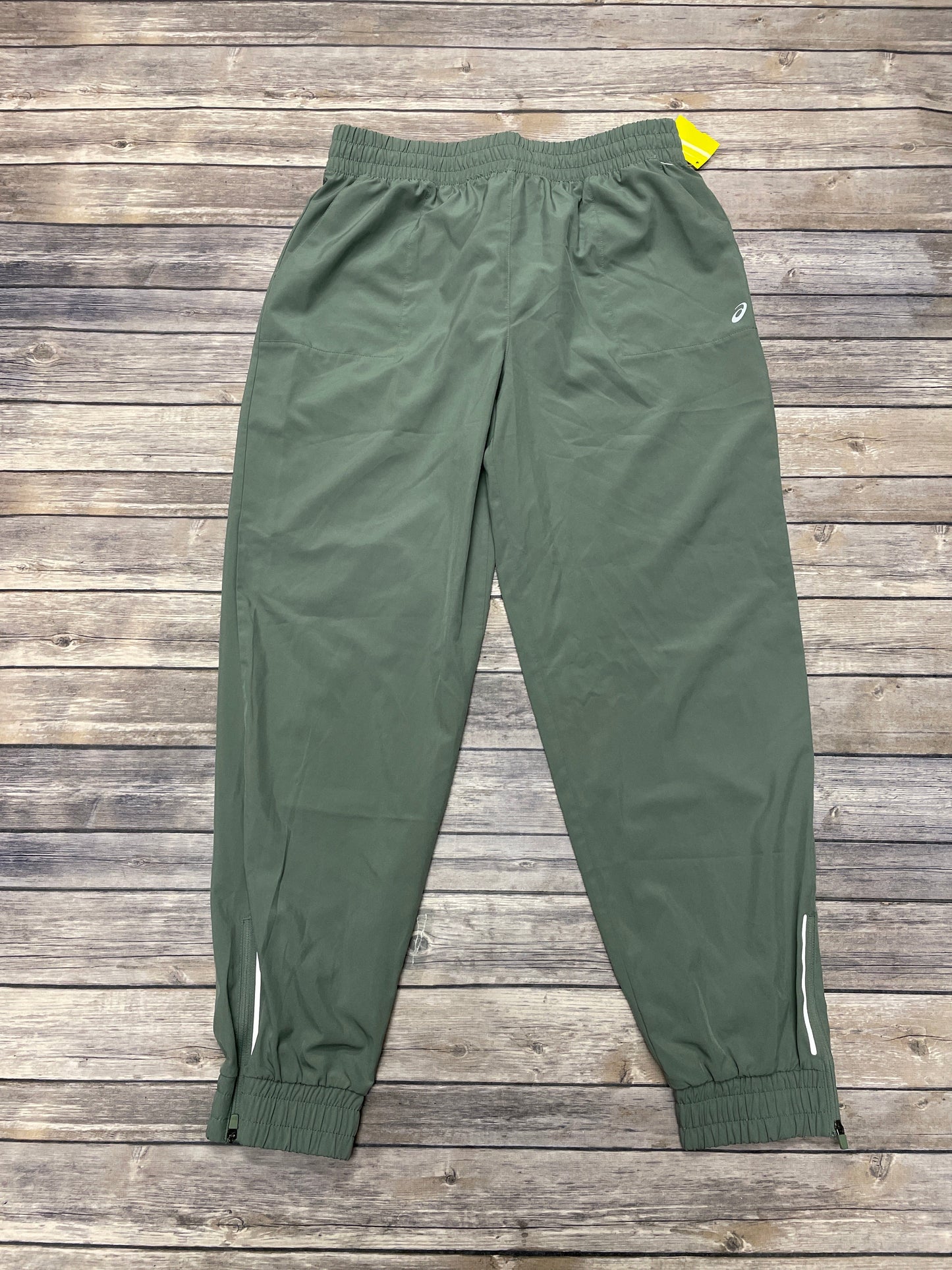 Athletic Pants By Asics In Green, Size: L