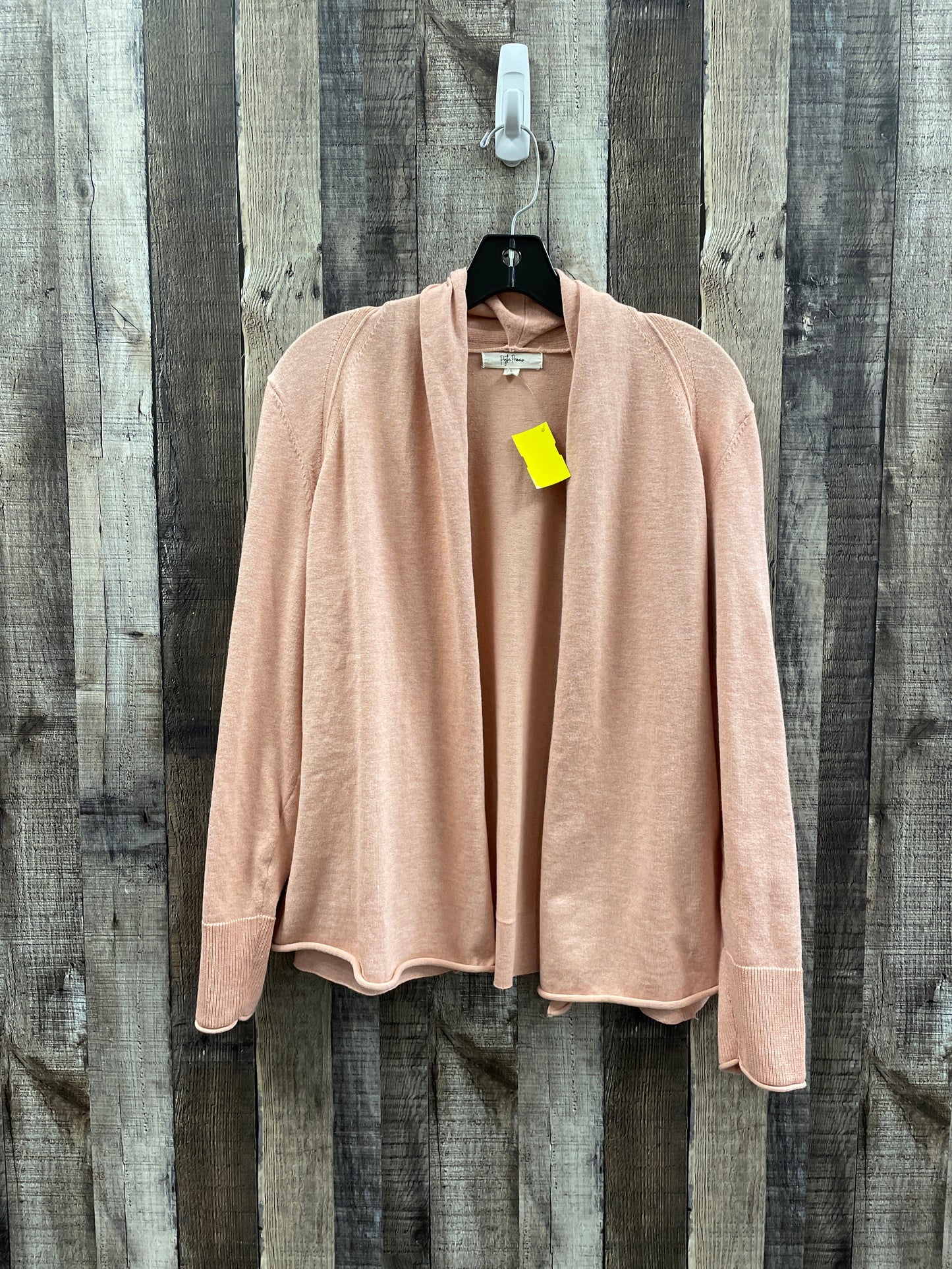 Cardigan By Peyton Jensen In Peach, Size: L