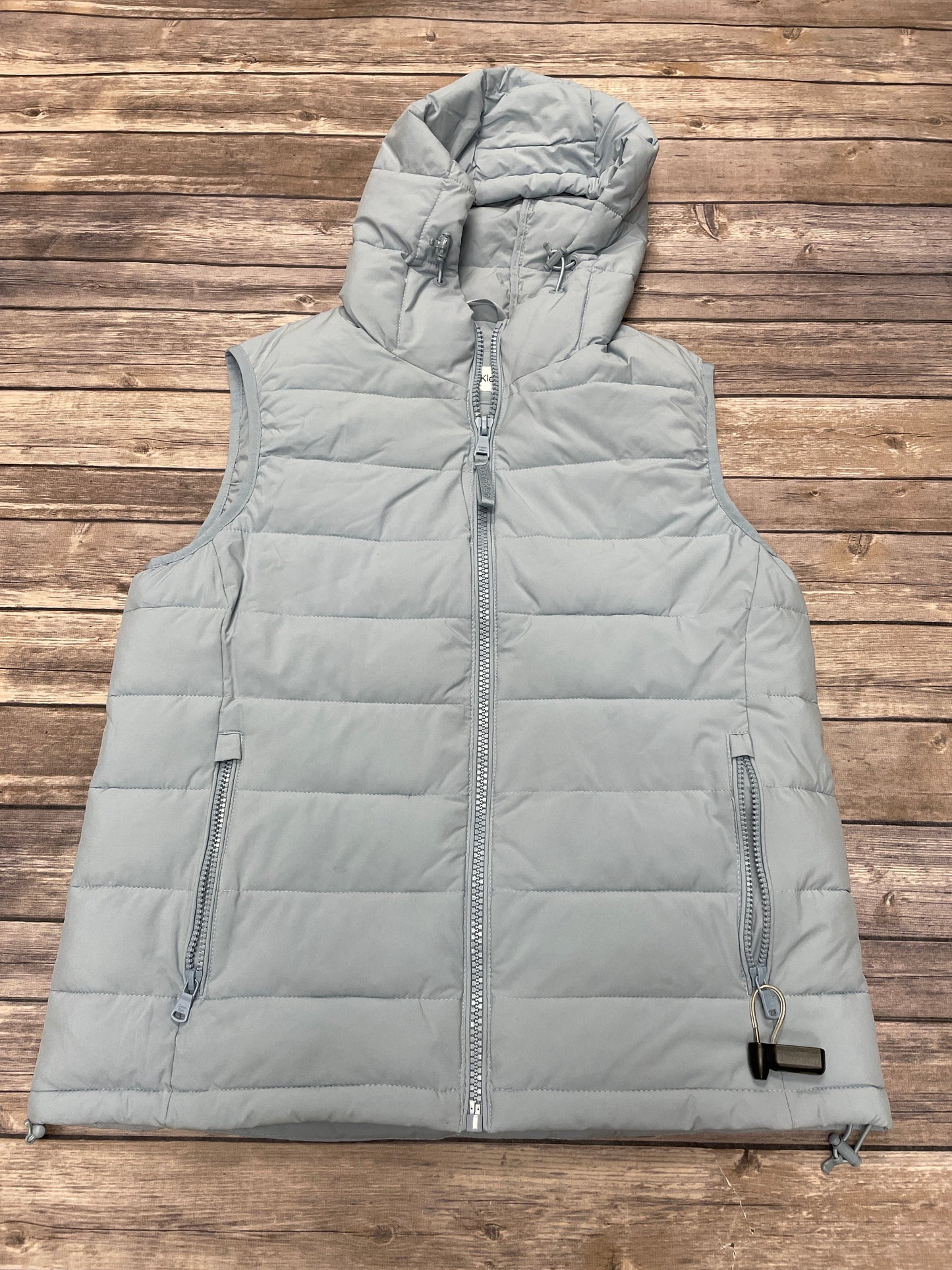 Vest Puffer & Quilted By Calvin Klein In Blue, Size: M