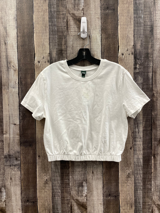 Top Short Sleeve By Wild Fable In White, Size: M