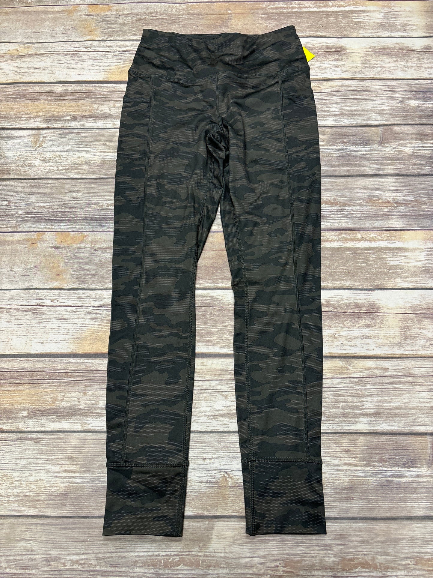 Athletic Leggings By Reebok In Camouflage Print, Size: S