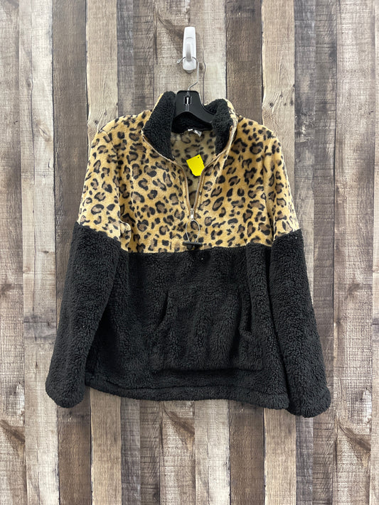 Jacket Fleece By Cme In Animal Print, Size: L