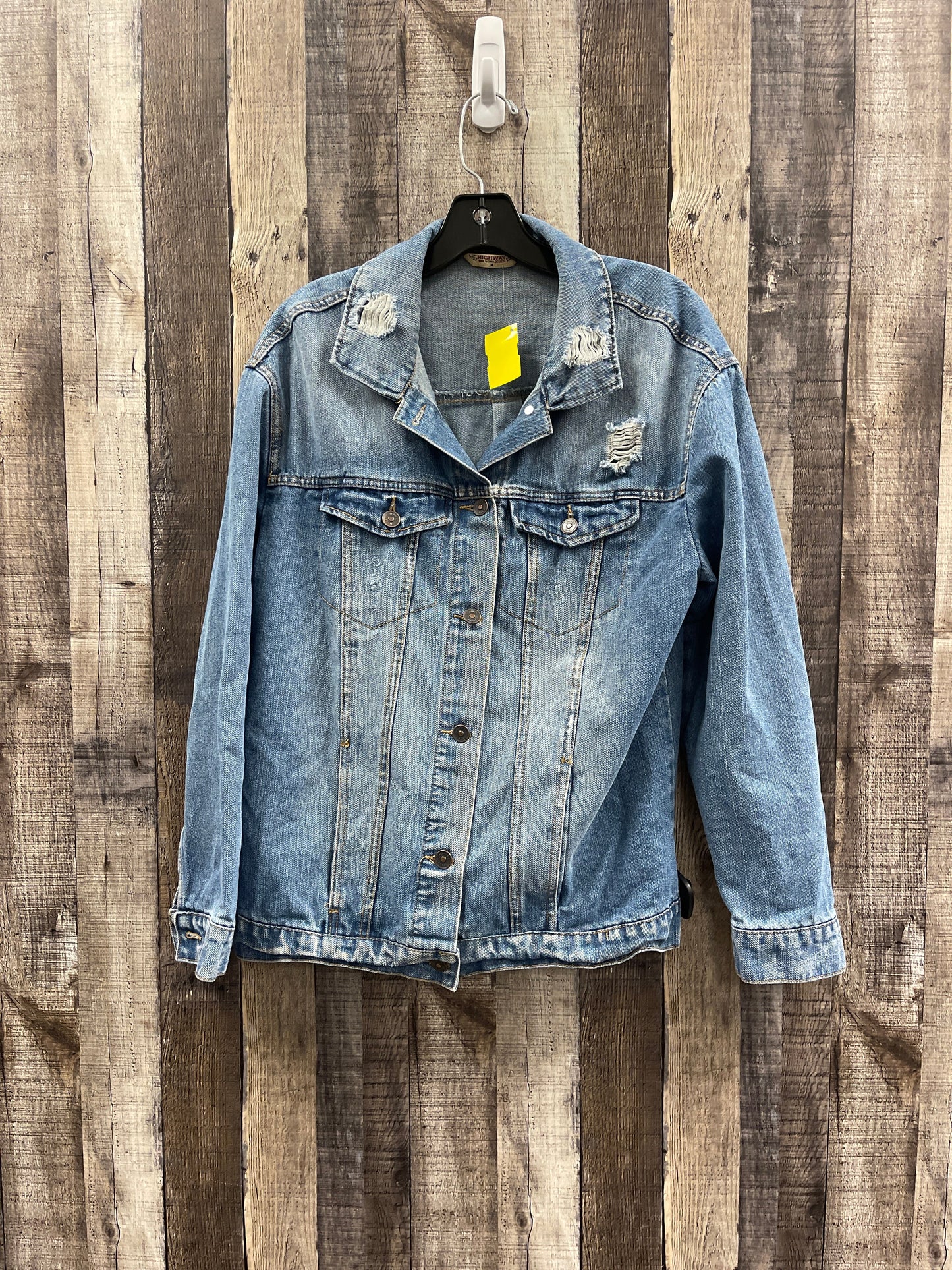 Jacket Denim By Highway In Blue Denim, Size: M