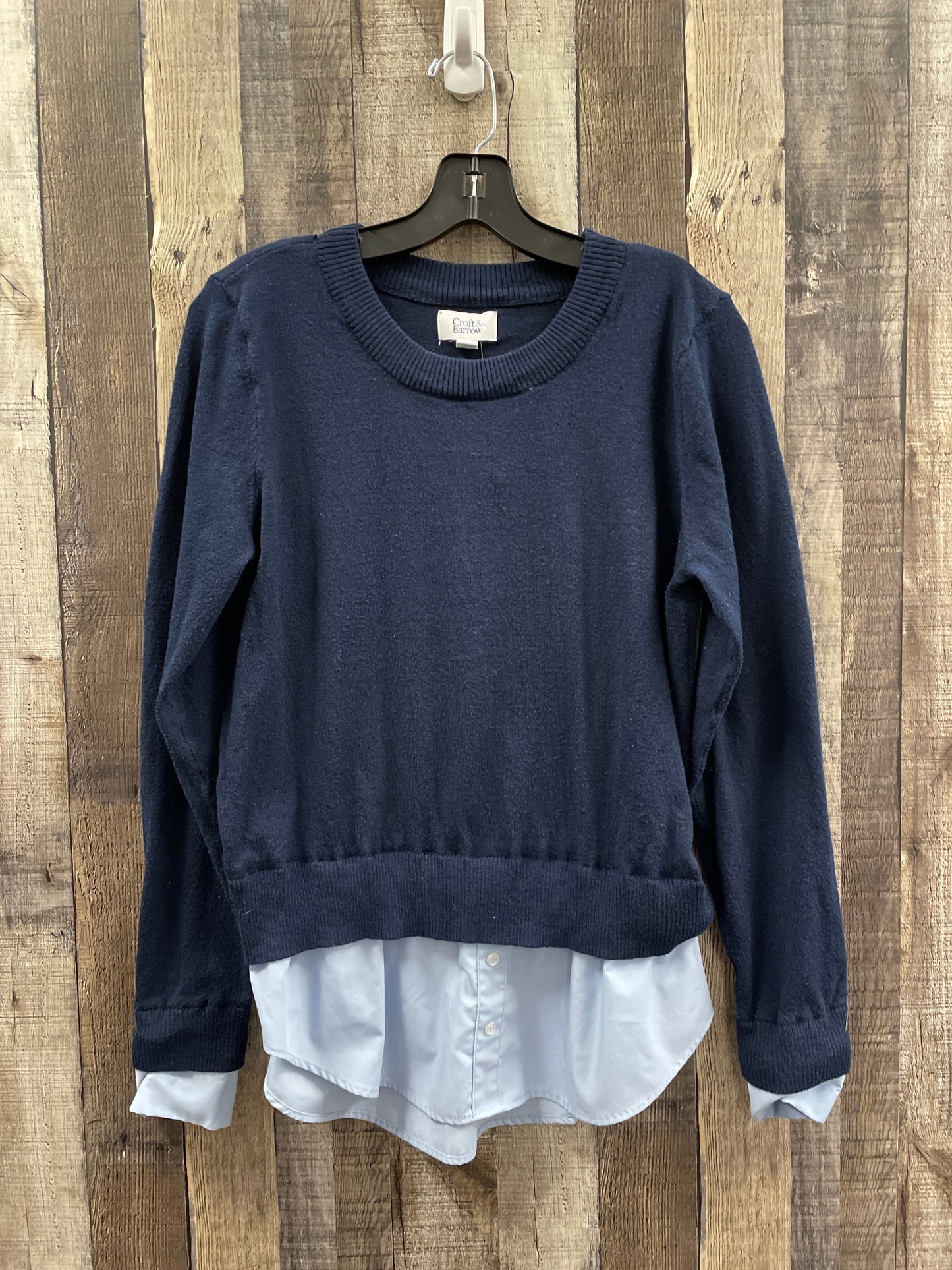 Sweater By Croft And Barrow In Navy, Size: Xl