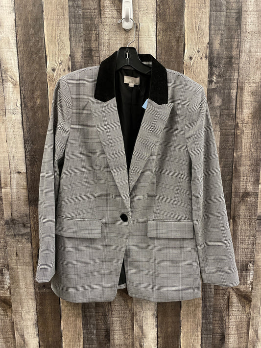 Blazer By Loft In Plaid Pattern, Size: M