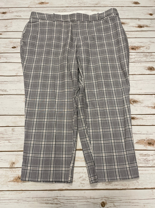 Pants Dress By Ava & Viv In Plaid Pattern, Size: 24