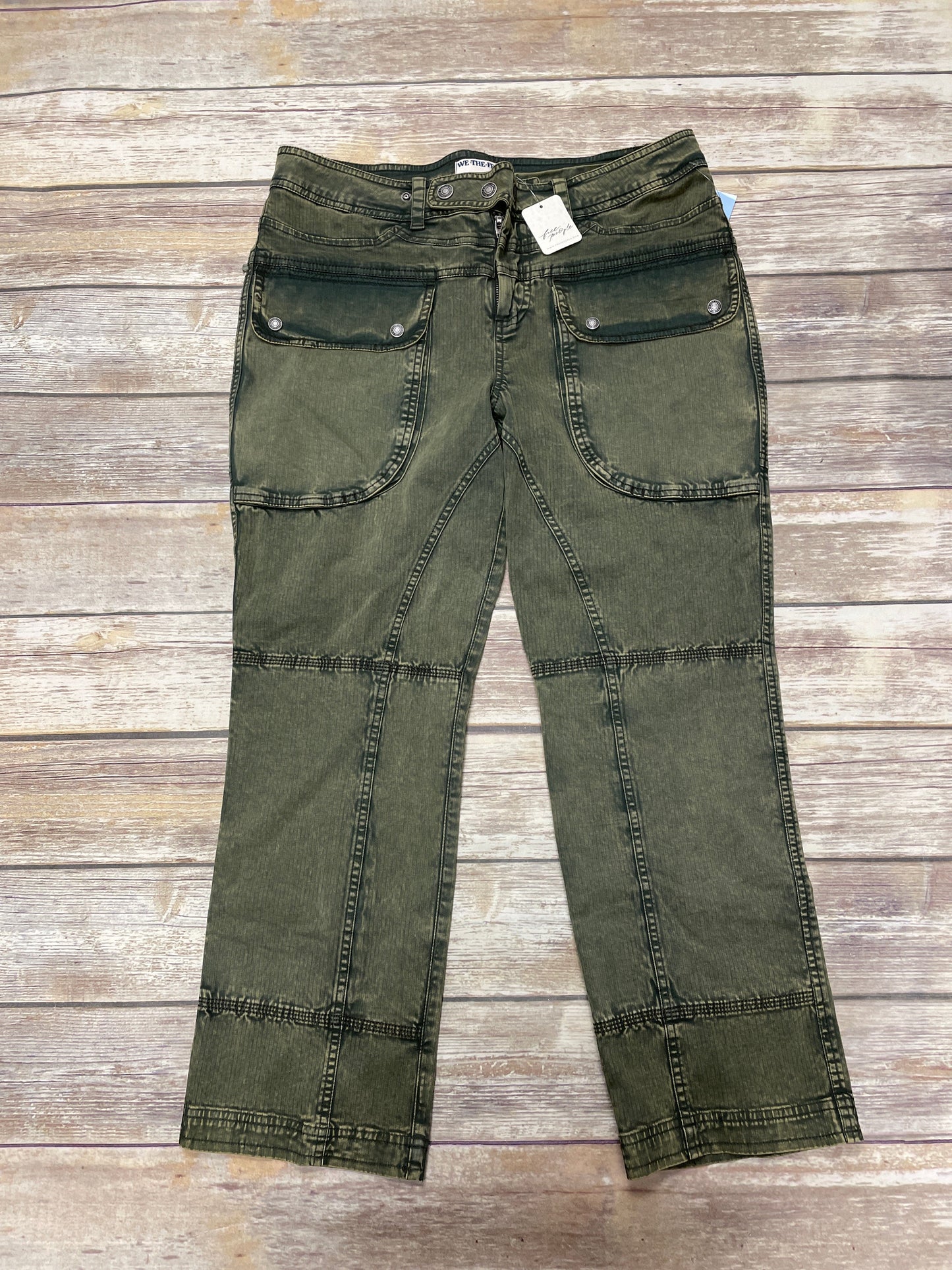 Jeans Straight By We The Free In Green, Size: 12