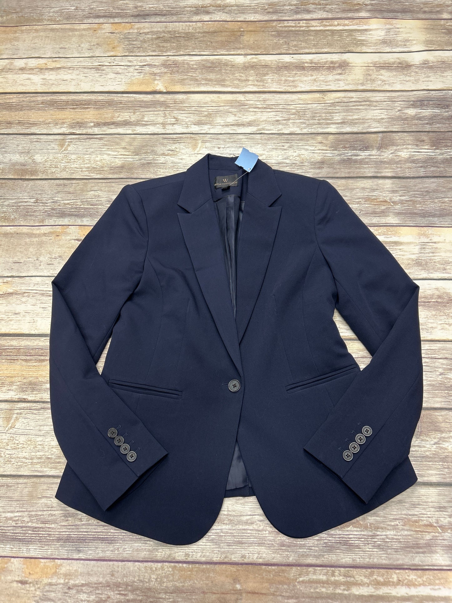 Blazer By Worthington In Navy, Size: 4