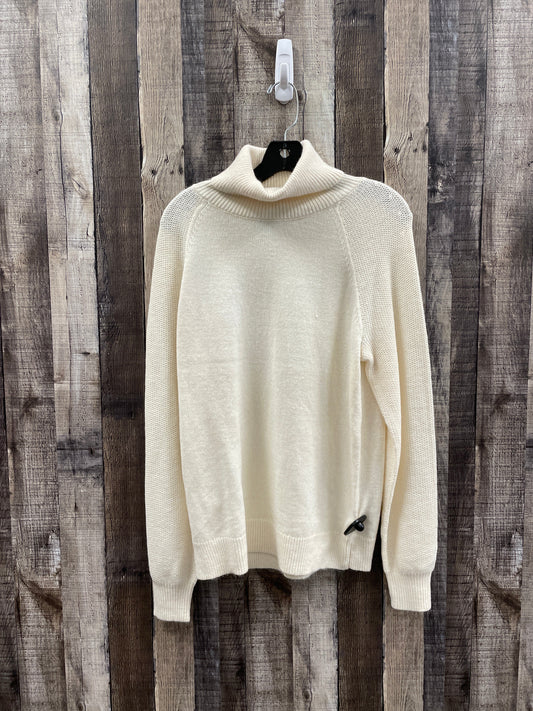 Sweater By Loft In Ivory, Size: L