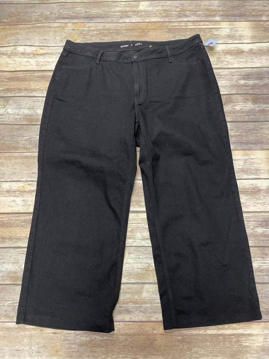 Jeans Wide Leg By Old Navy In Black Denim, Size: 22