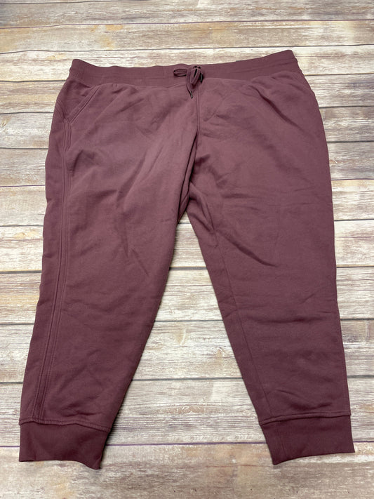 Athletic Pants By Tek Gear In Mauve, Size: 3x