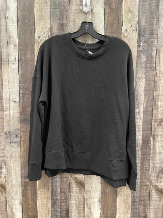 Sweatshirt Crewneck By Time And Tru In Black, Size: L