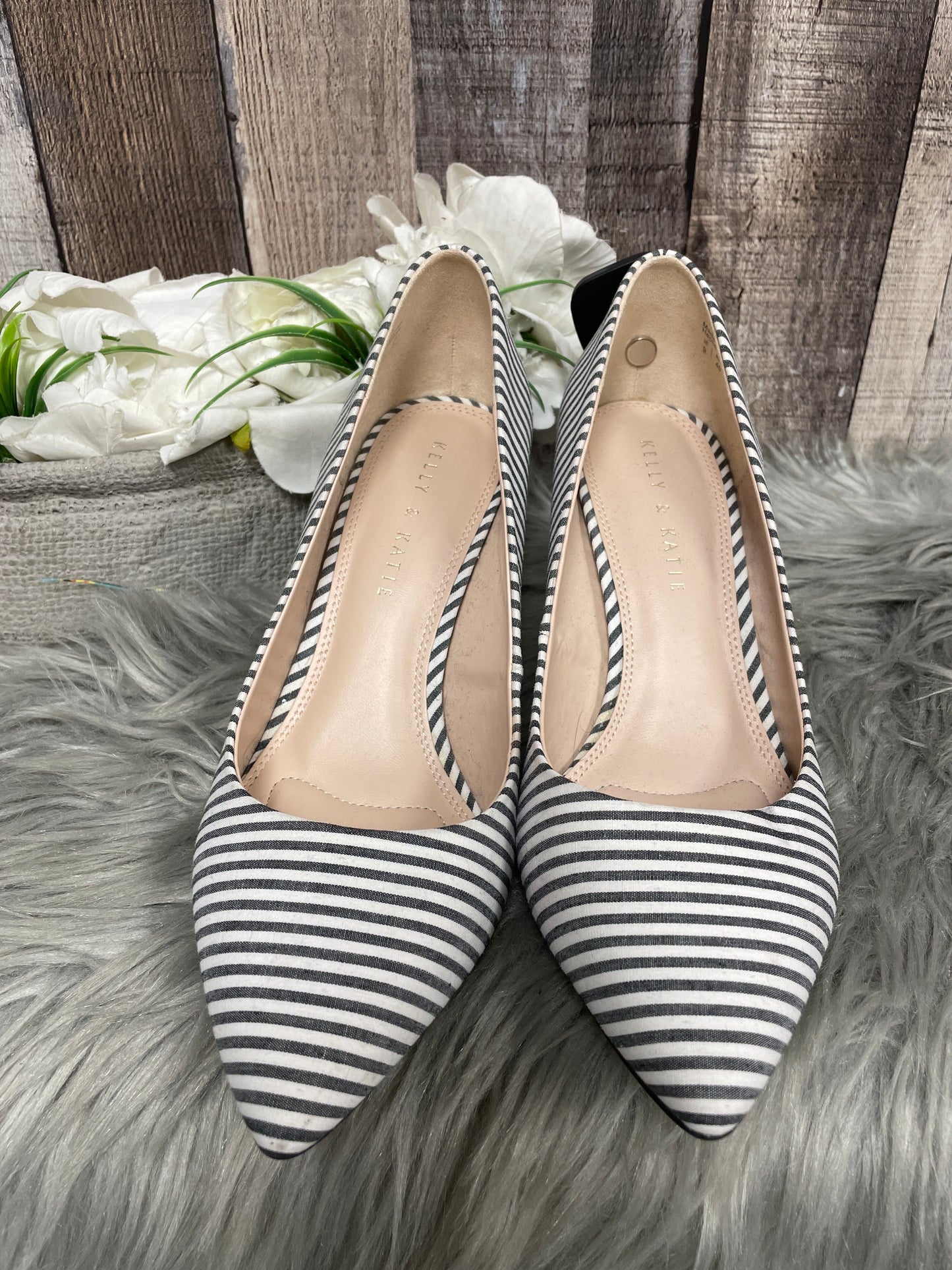 Shoes Heels Stiletto By Kelly And Katie In Striped Pattern, Size: 9