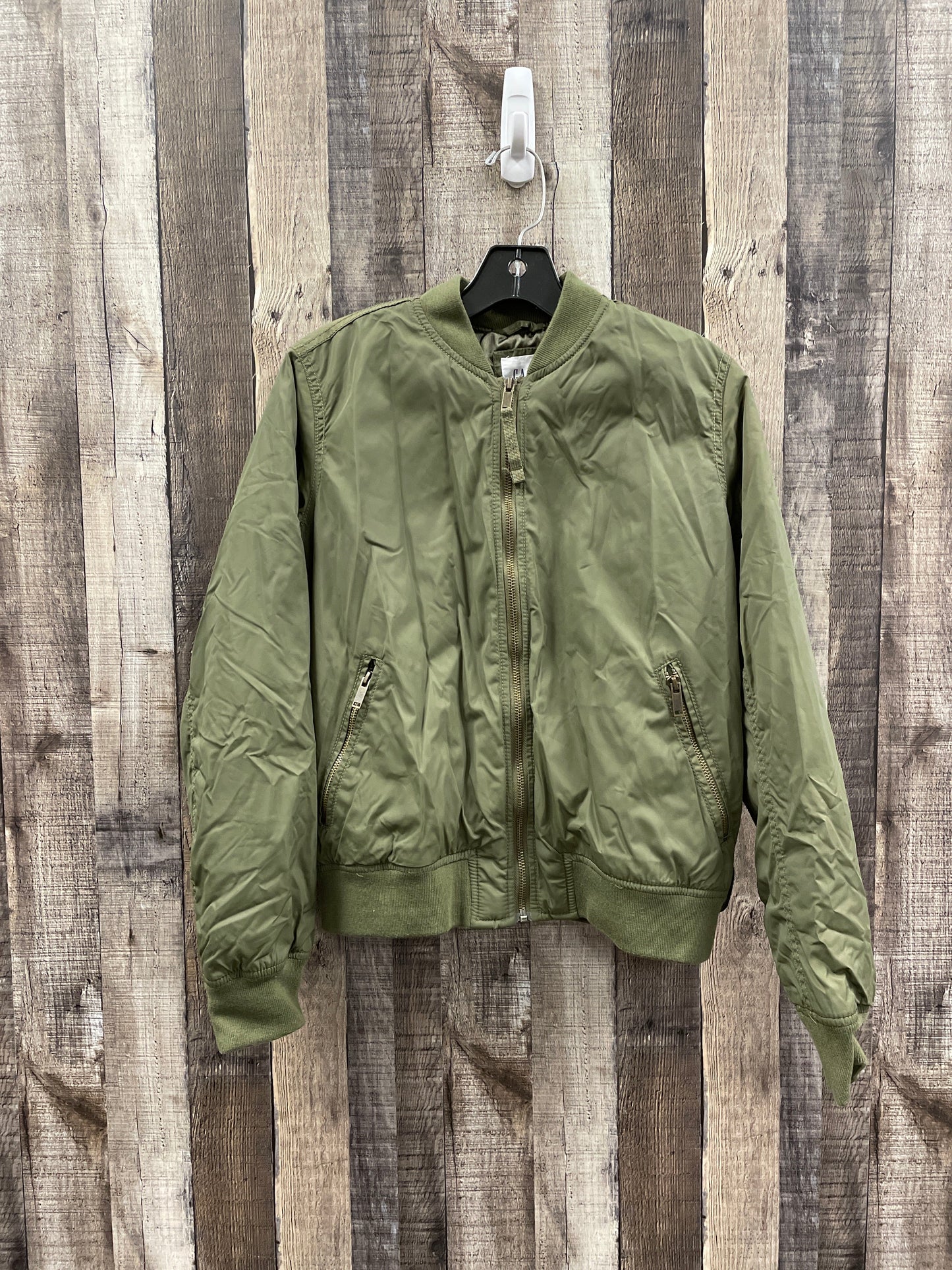 Jacket Puffer & Quilted By Gap In Green, Size: M