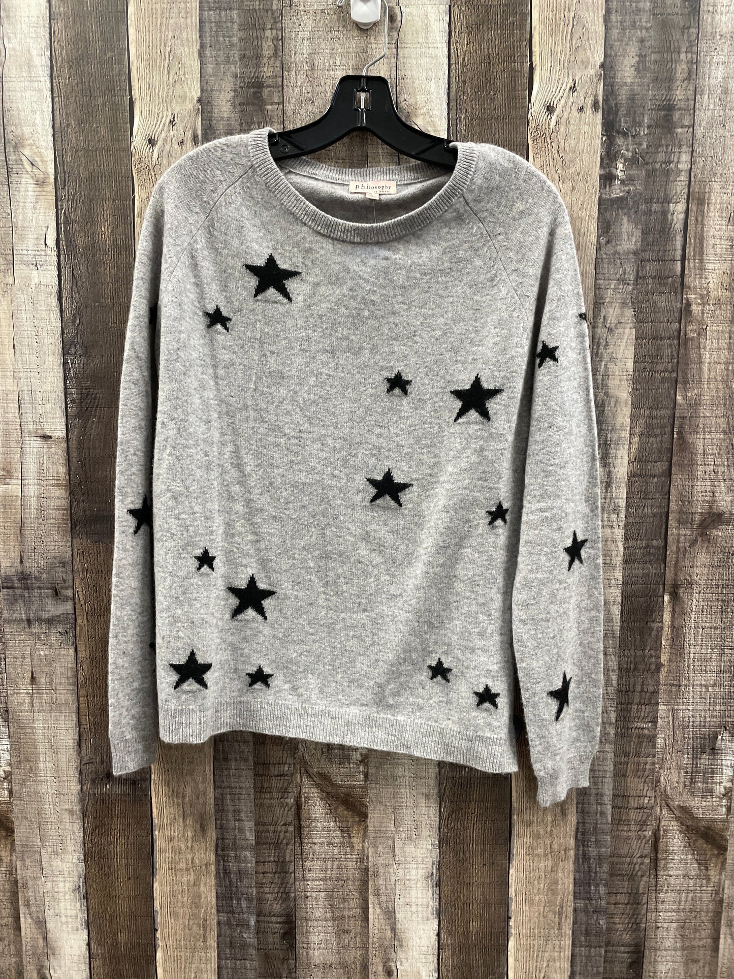 Sweater By Philosophy In Grey, Size: L