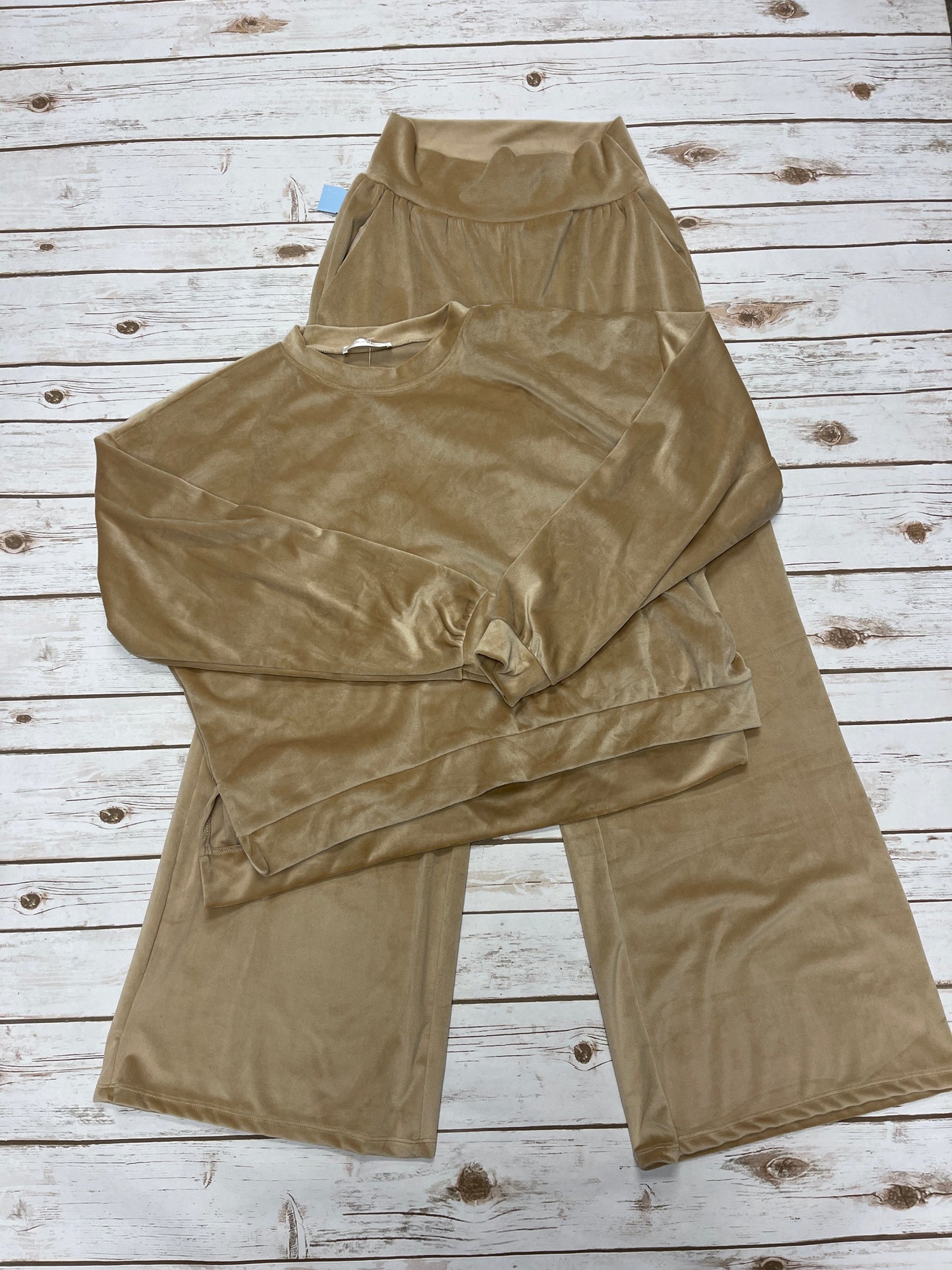 Pants Set 2pc By Cme In Tan, Size: M