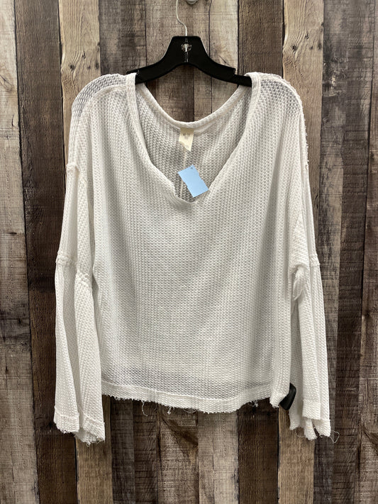 Top Long Sleeve By We The Free In White, Size: Xs