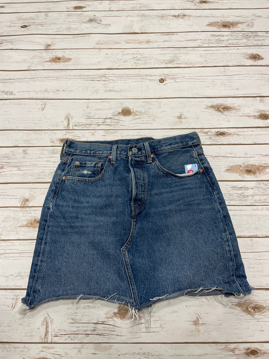 Skirt Mini & Short By Levis In Blue Denim, Size: 10