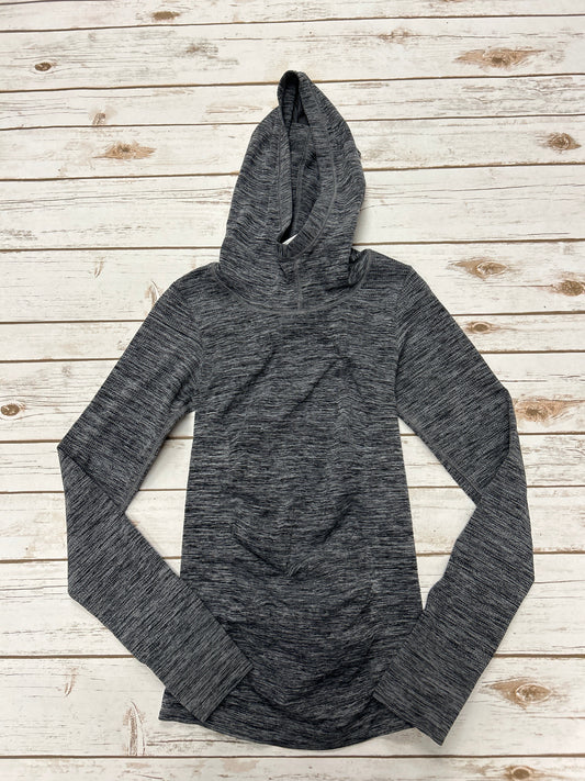 Athletic Top Long Sleeve Hoodie By Athleta In Grey, Size: S