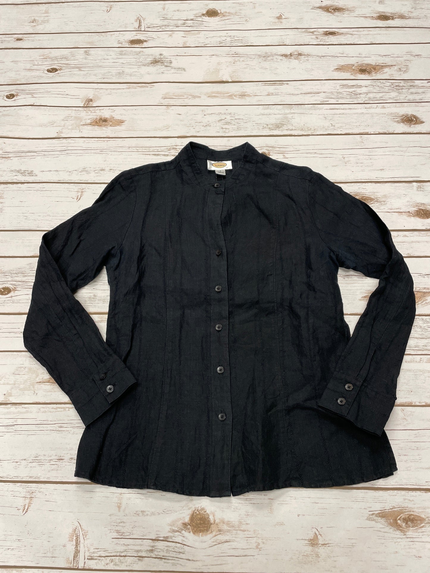 Top Long Sleeve By Talbots In Black, Size: S