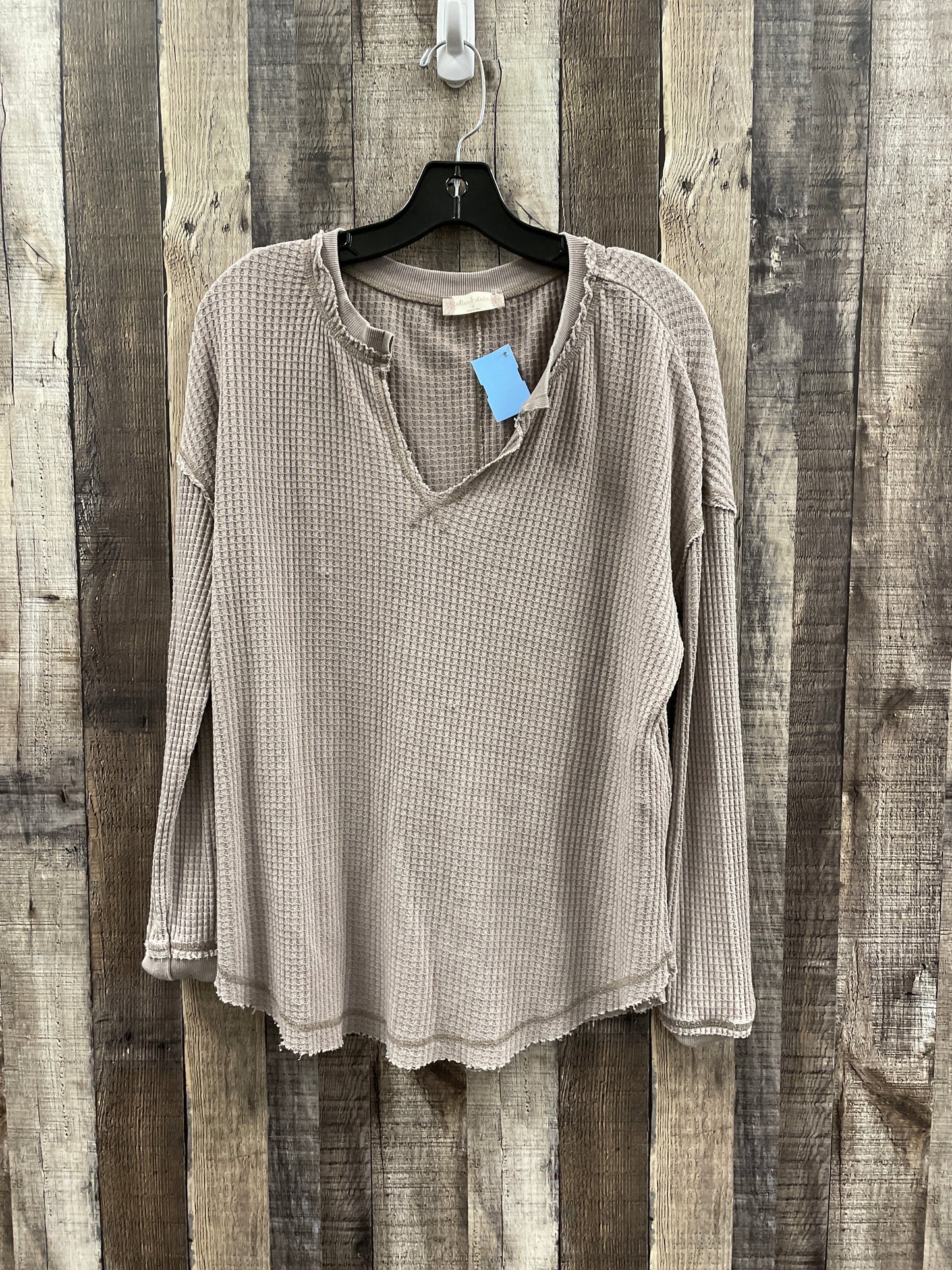 Top Long Sleeve By Altard State In Taupe, Size: S