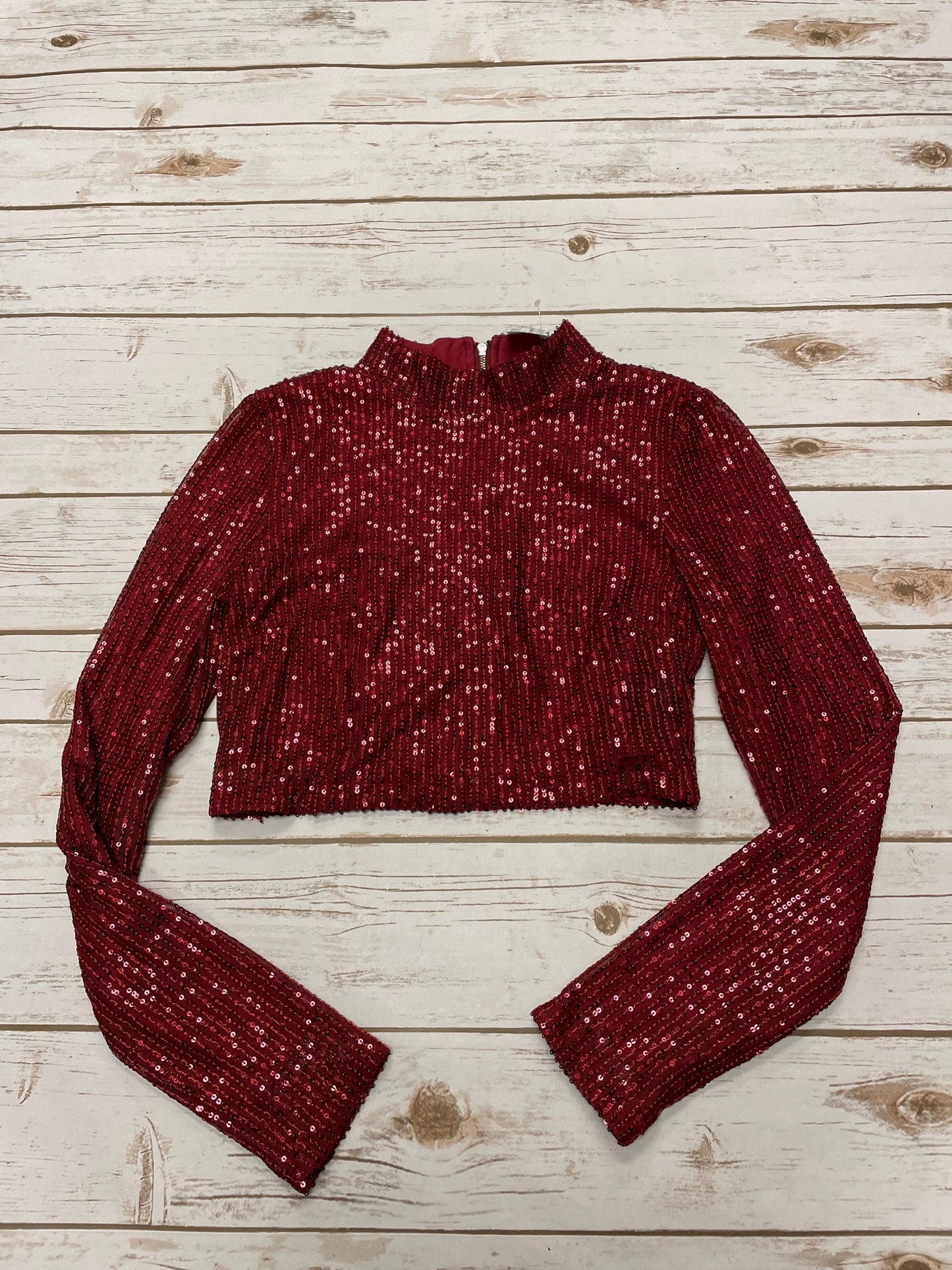 Top Long Sleeve By Lulus In Red, Size: M