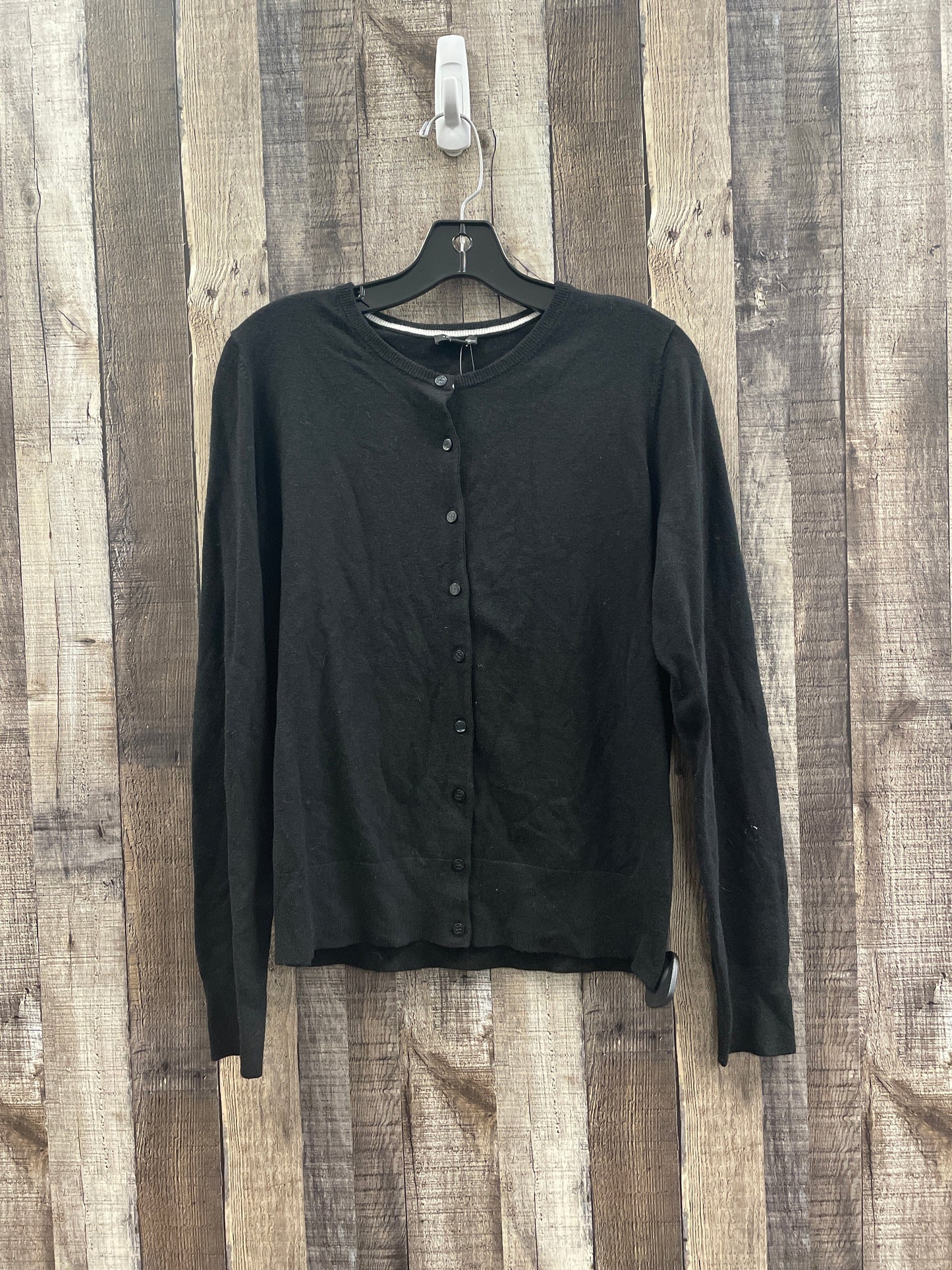 Cardigan By Ann Taylor In Black, Size: L