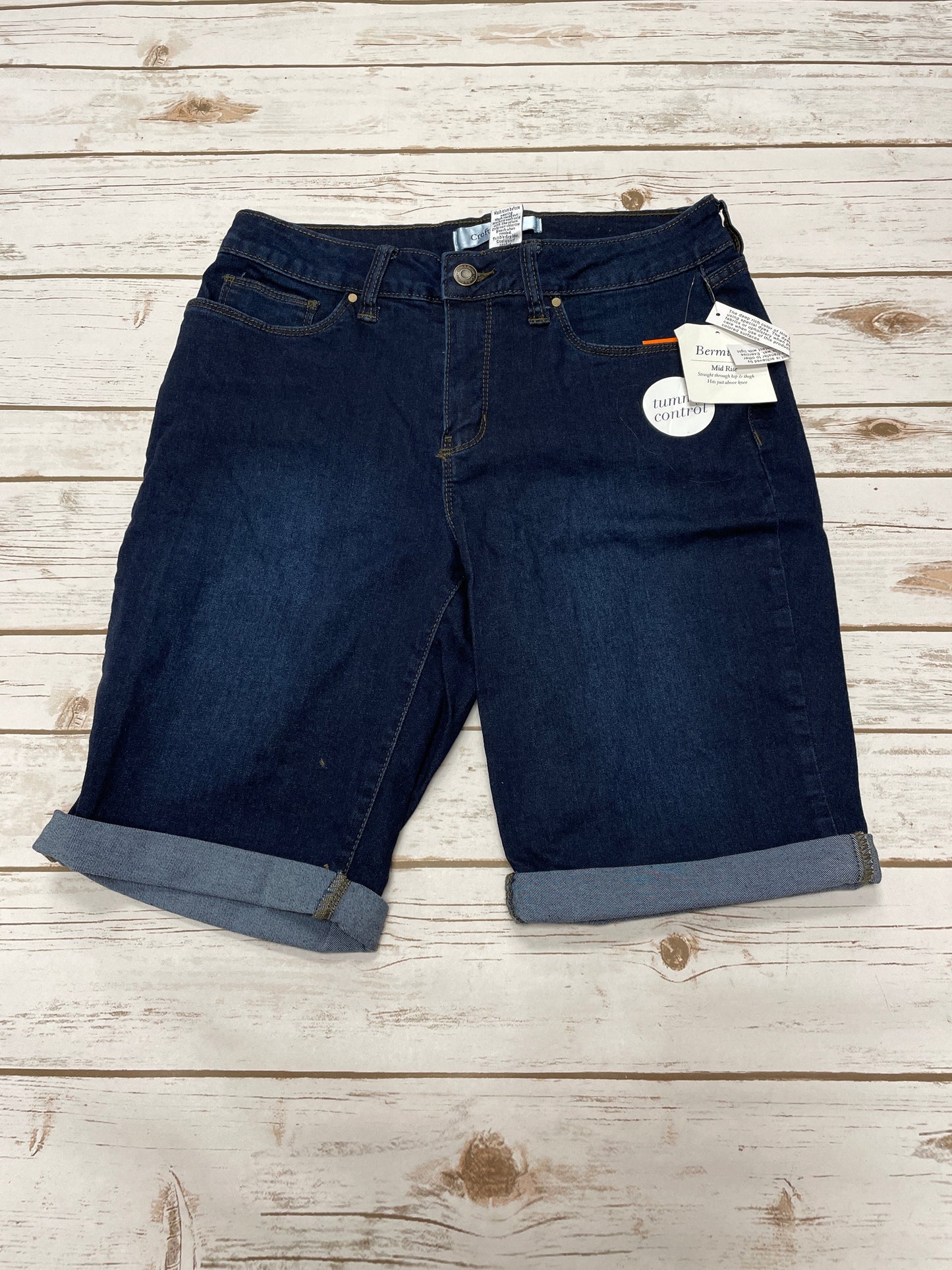 Shorts By Croft And Barrow In Blue Denim, Size: 8