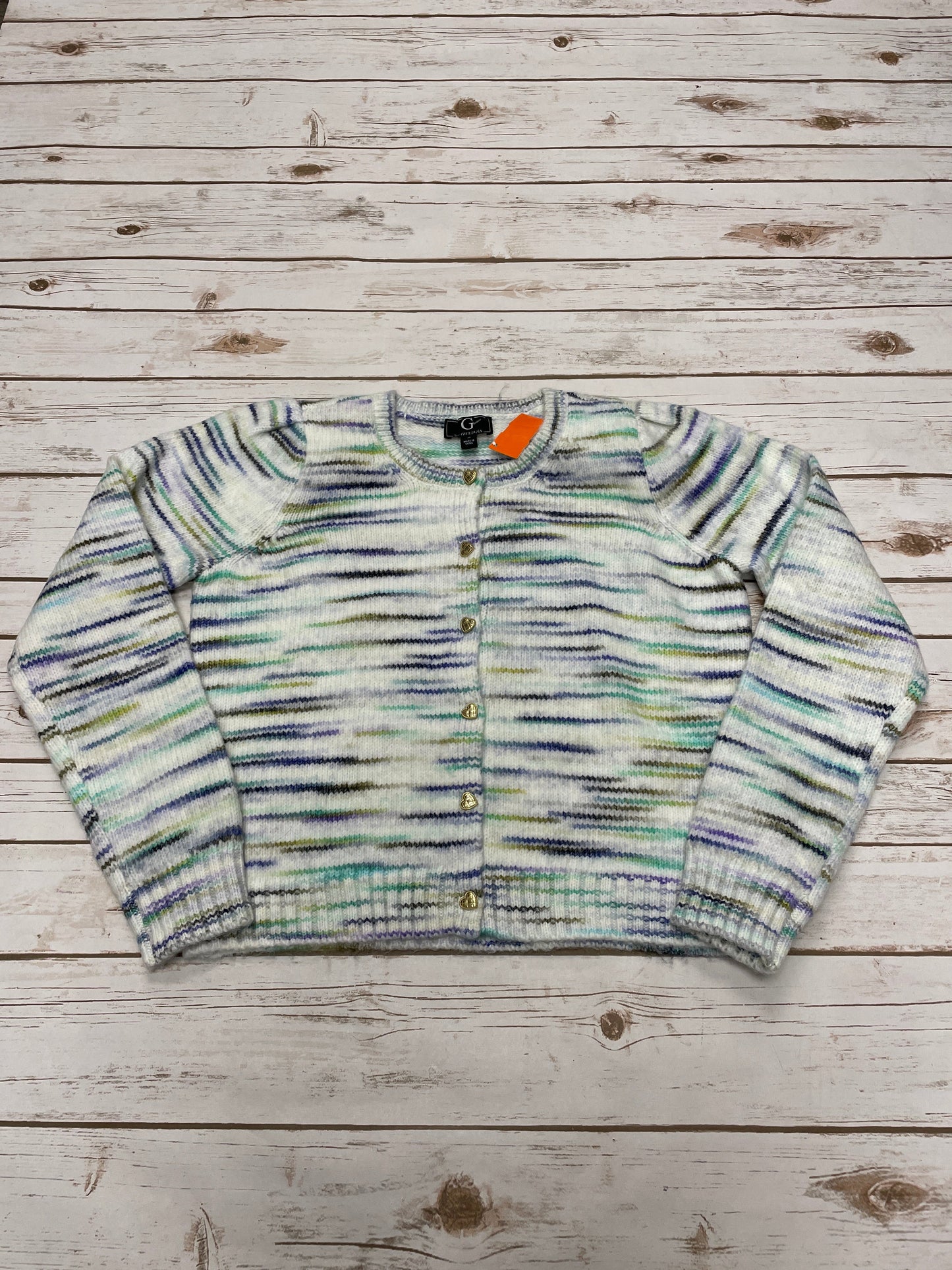 Sweater Cardigan By Cme In Multi-colored, Size: M