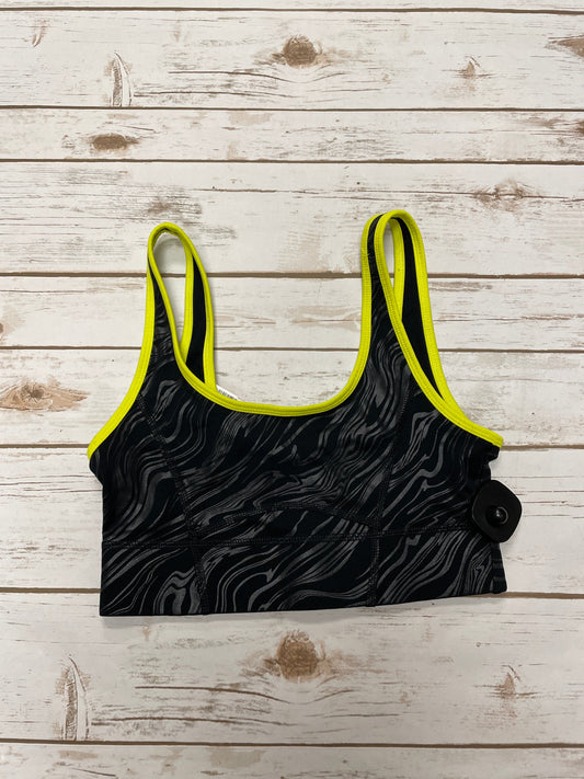 Athletic Bra By Fabletics In Black & Yellow, Size: S