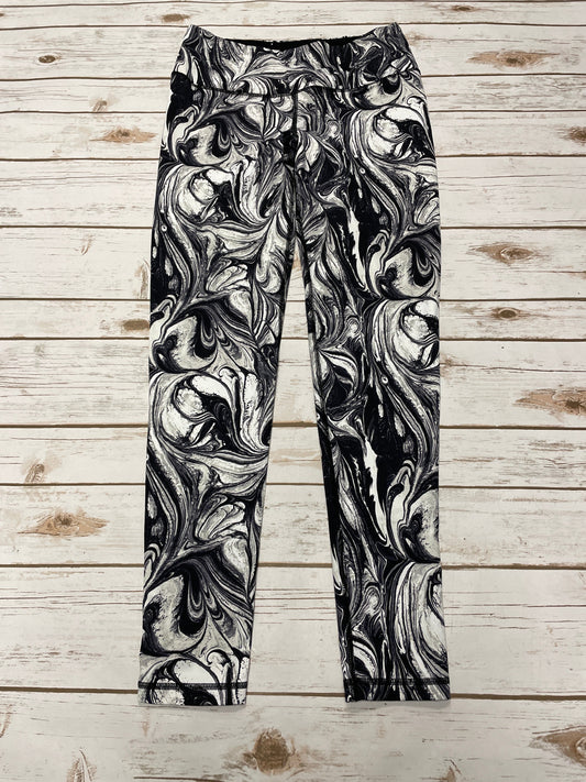 Athletic Leggings By Victorias Secret In Black & White, Size: M