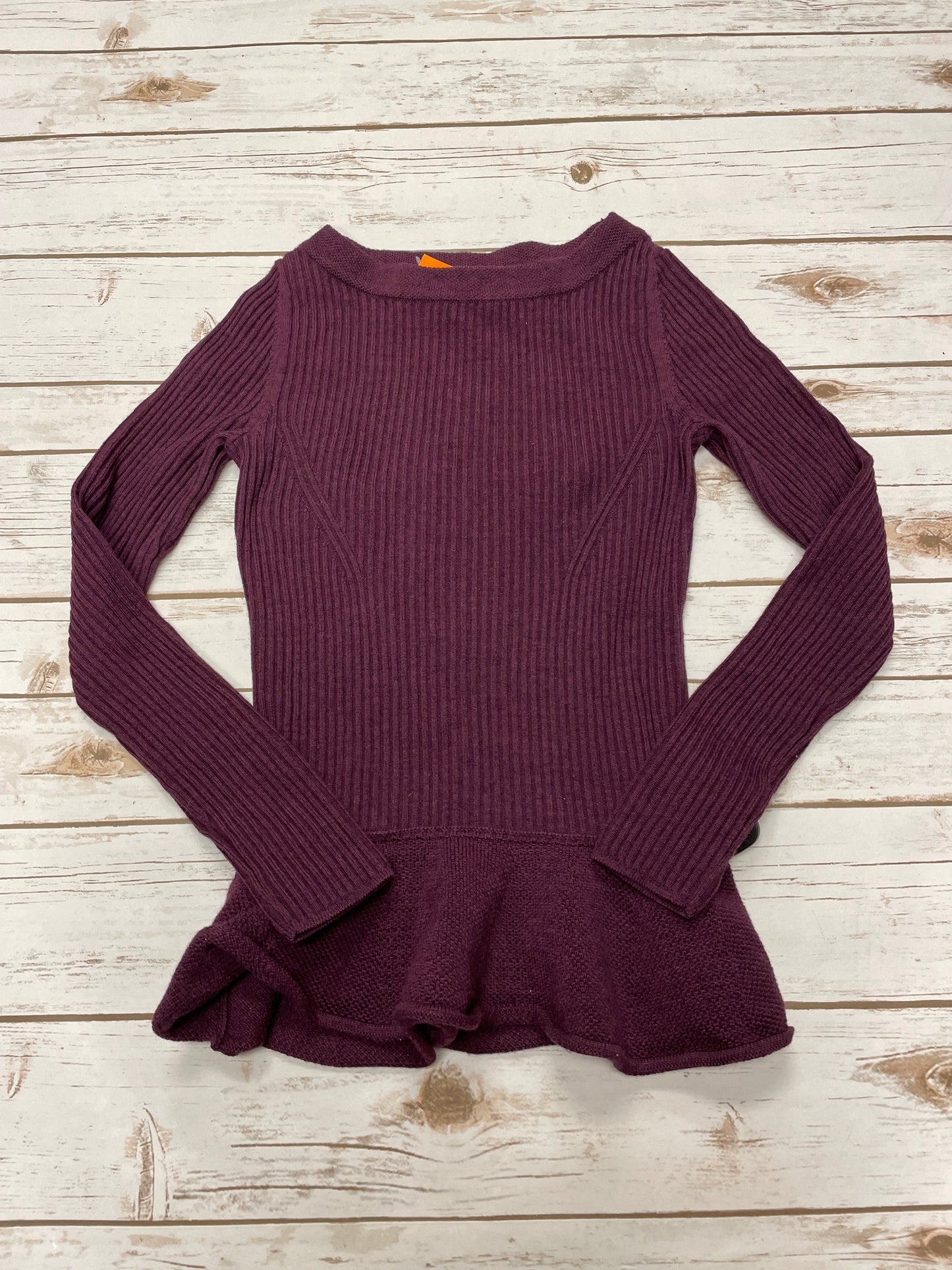 Sweater Cardigan Designer By Tory Burch In Maroon, Size: S