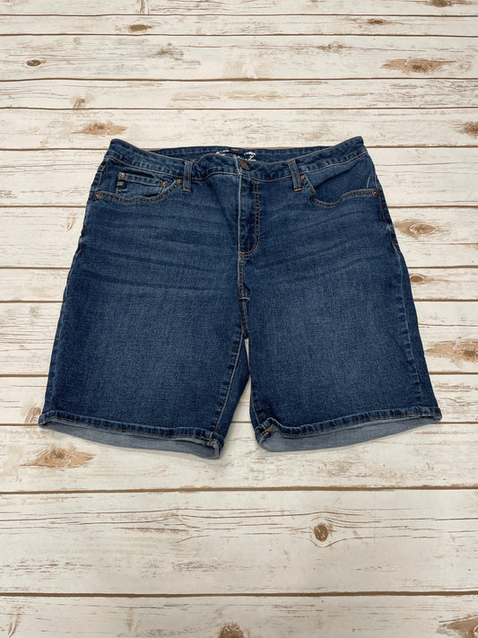 Shorts By Seven 7 In Blue Denim, Size: 12