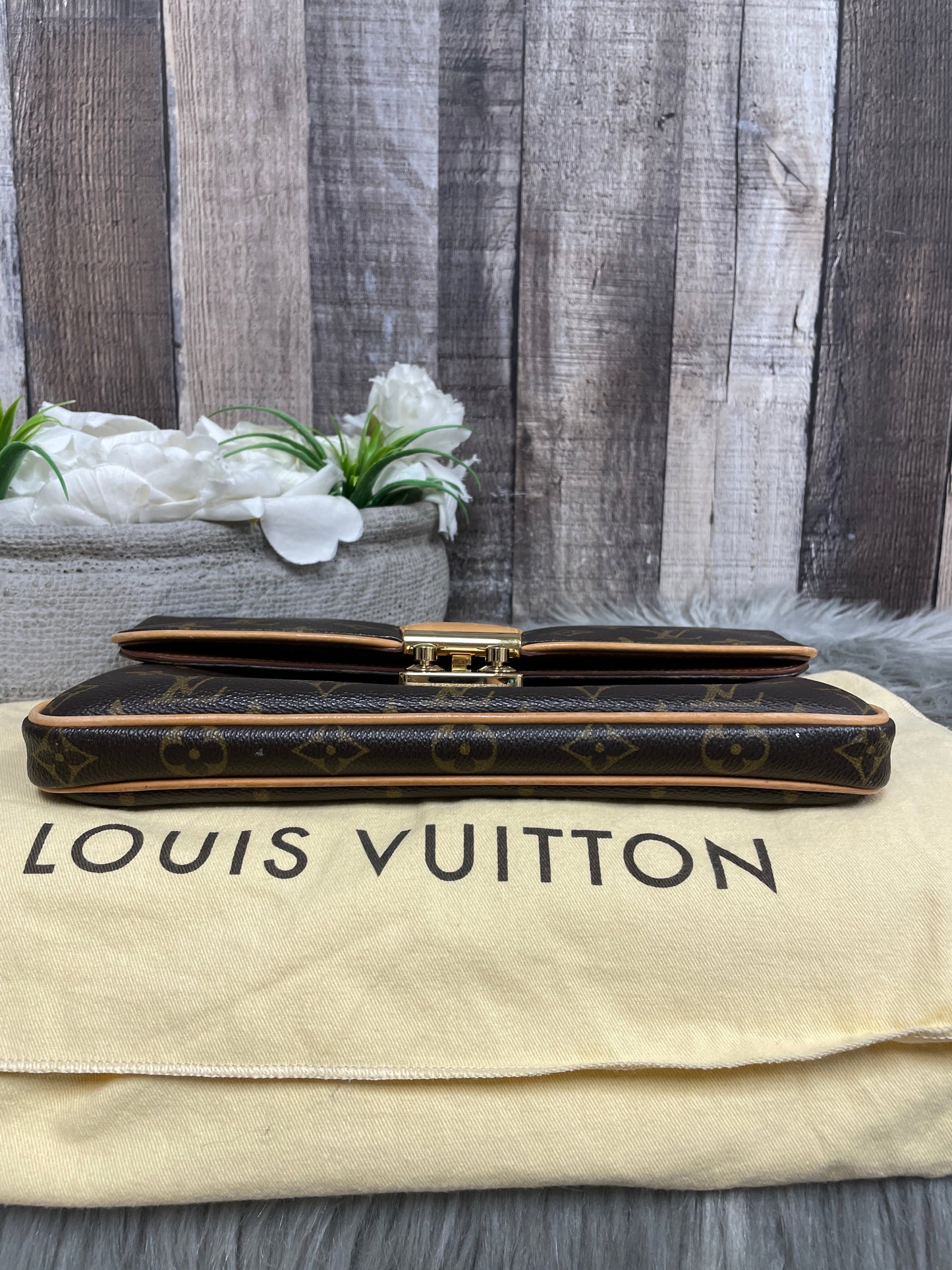 Clutch Luxury Designer By Louis Vuitton, Size: Medium