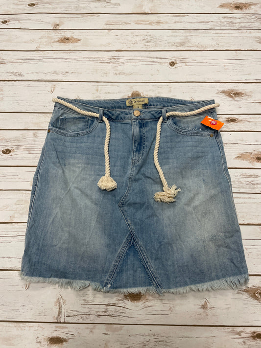 Skirt Mini & Short By Democracy In Blue Denim, Size: 14