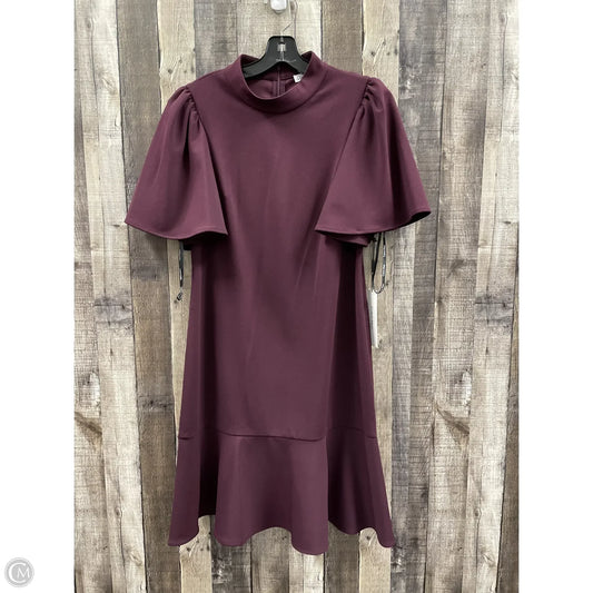 Dress Casual Midi By Calvin Klein In Maroon, Size: L