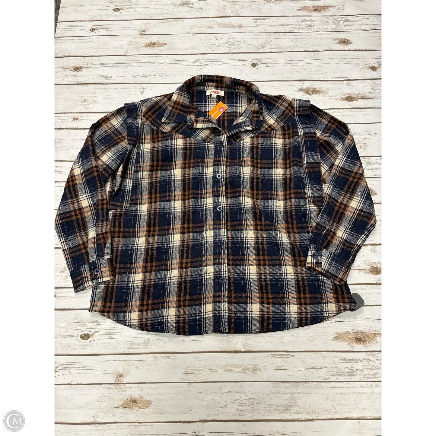 Jacket Shirt By Cme In Plaid Pattern, Size: 1x