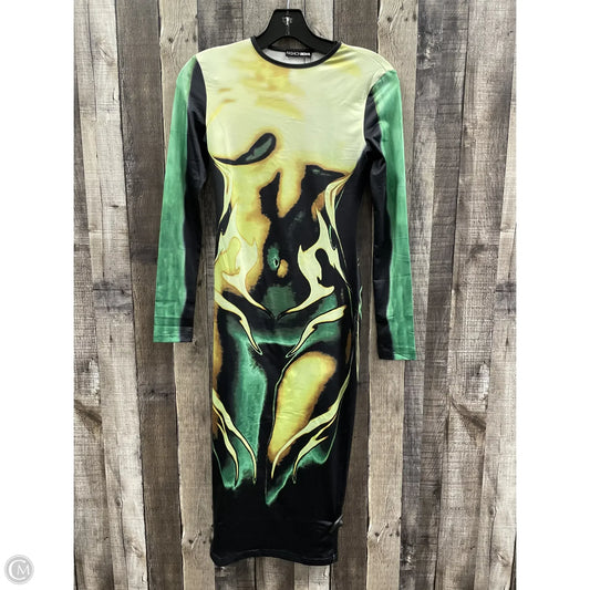 Dress Casual Midi By Fashion Nova In Multi-colored, Size: S