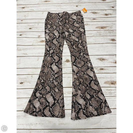 Pants Wide Leg By No Boundaries In Snakeskin Print, Size: L