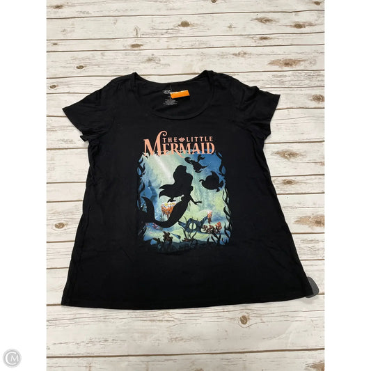 Top Short Sleeve By Disney Store In Black, Size: 2x