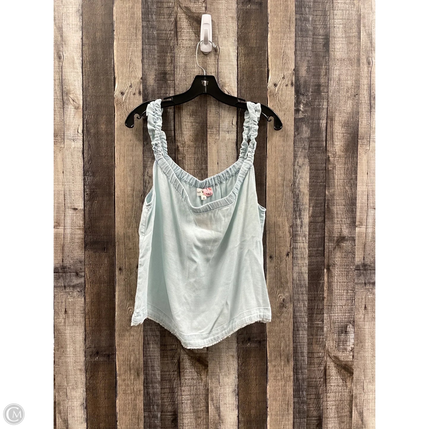 Top Sleeveless By Cloth & Stone In Blue Denim, Size: M