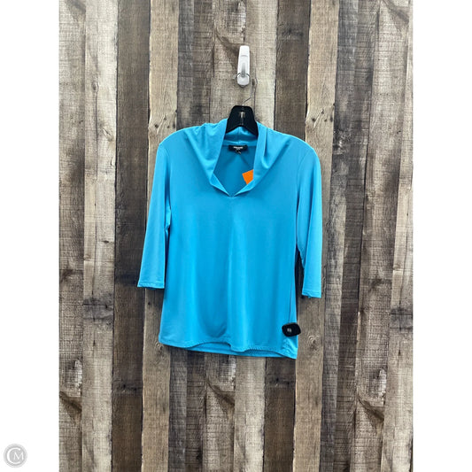 Top 3/4 Sleeve By Premise In Blue, Size: Mp