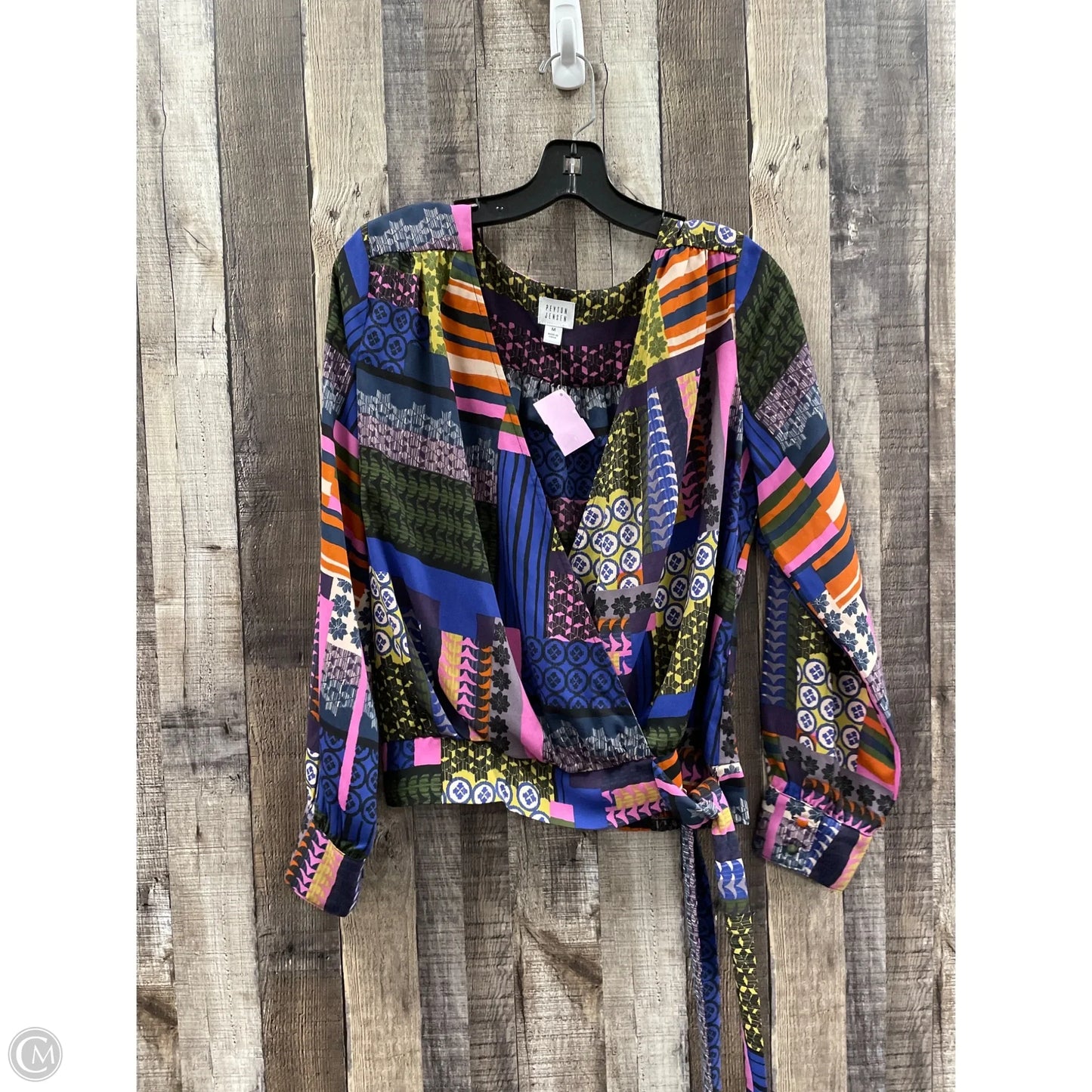 Top Long Sleeve By Peyton Jensen In Multi-colored, Size: M