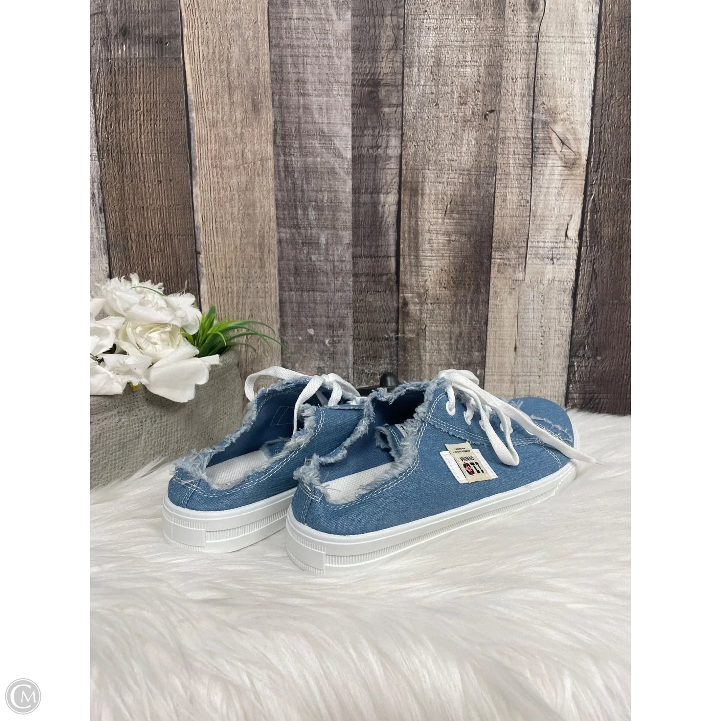 Shoes Sneakers By Cme In Blue Denim, Size: 8