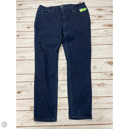 Jeans Skinny By J. Crew In Blue Denim, Size: 16