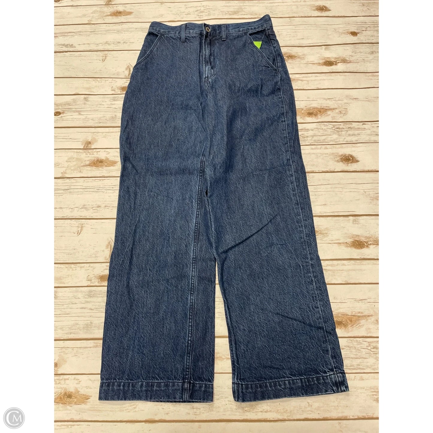 Jeans Wide Leg By Abercrombie And Fitch In Blue Denim, Size: 6